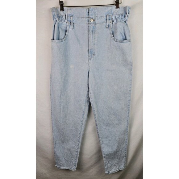 Madewell Women's Jeans Size 31 Light Paperbag Classic Straight Denim High Waist - Picture 1 of 11